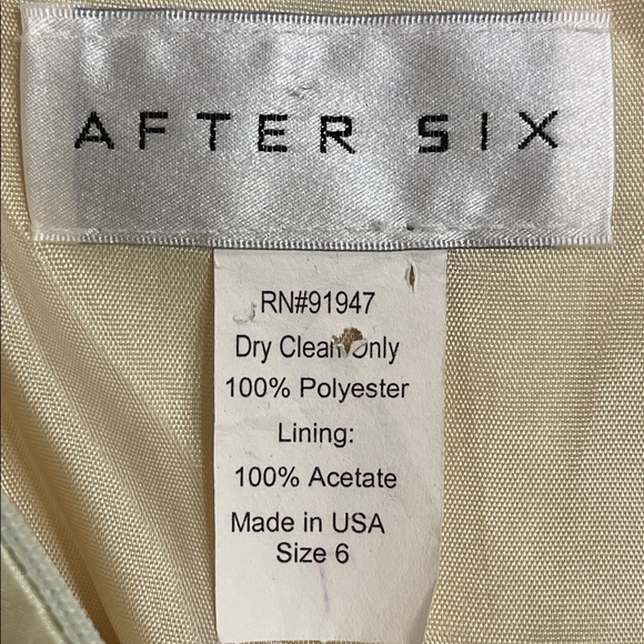 After Six Strapless Bridesmaid Dress Size 6 Fits XS - Picture 7 of 7